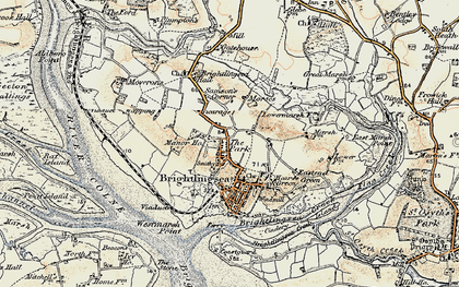 Old map of Westmarsh Point in 1898-1899