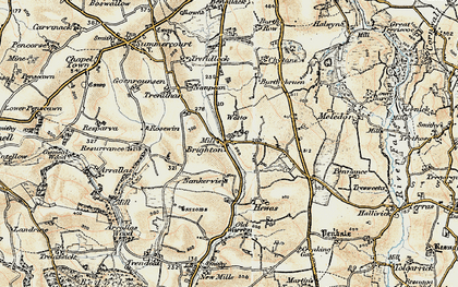 Old map of Besowsa in 1900