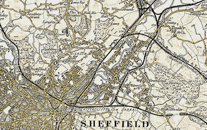 Old map of Brightside in 1903