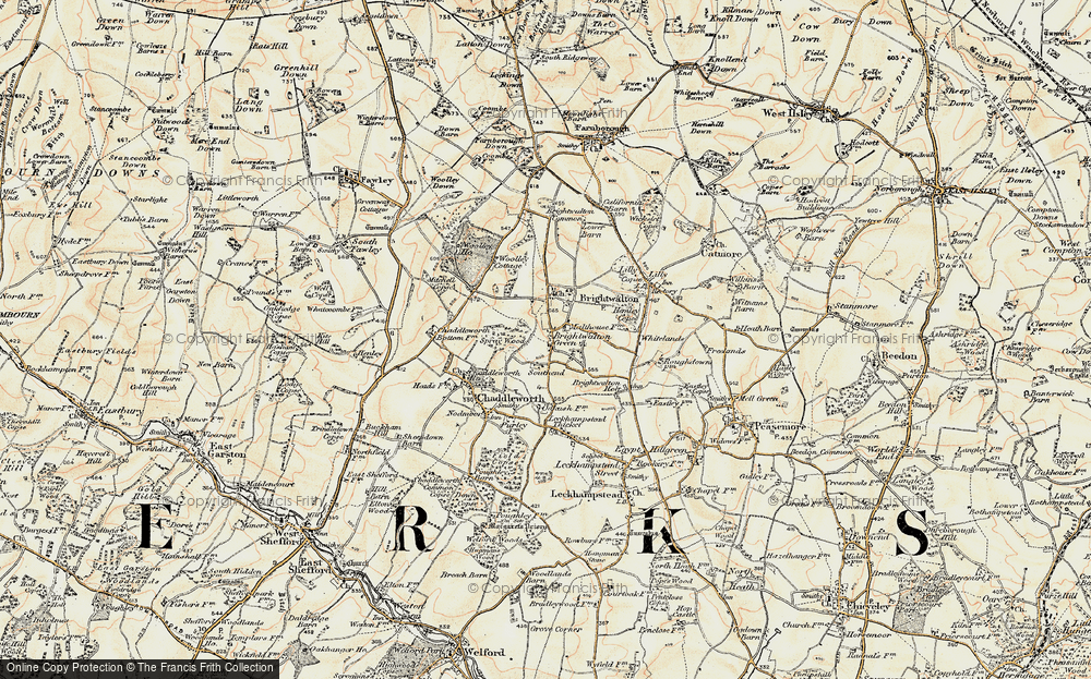 Old Map of Brightwalton Green, 1897-1900 in 1897-1900