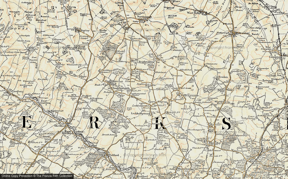 Old Map of Brightwalton Holt, 1897-1900 in 1897-1900