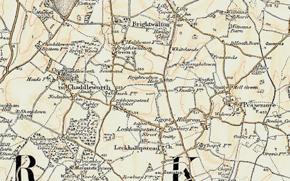 Old map of Brightwalton Holt in 1897-1900
