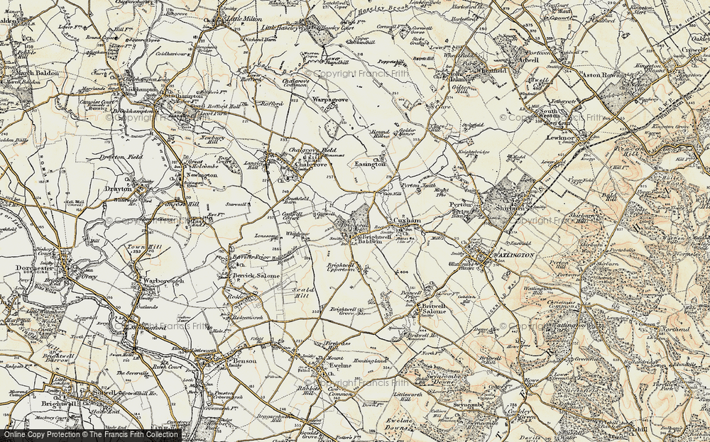 Old Map of Brightwell Baldwin, 1897-1899 in 1897-1899