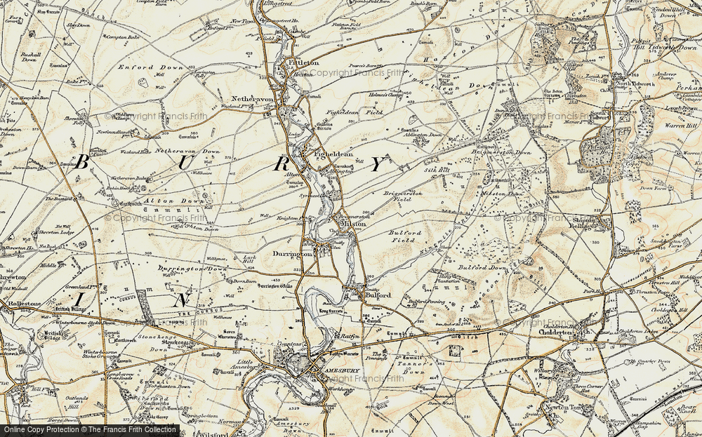 Old Map of Brigmerston, 1897-1899 in 1897-1899