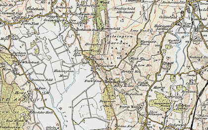 Old map of Berry Holme in 1903-1904