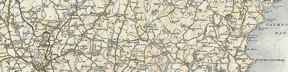 Old map of Brill in 1900