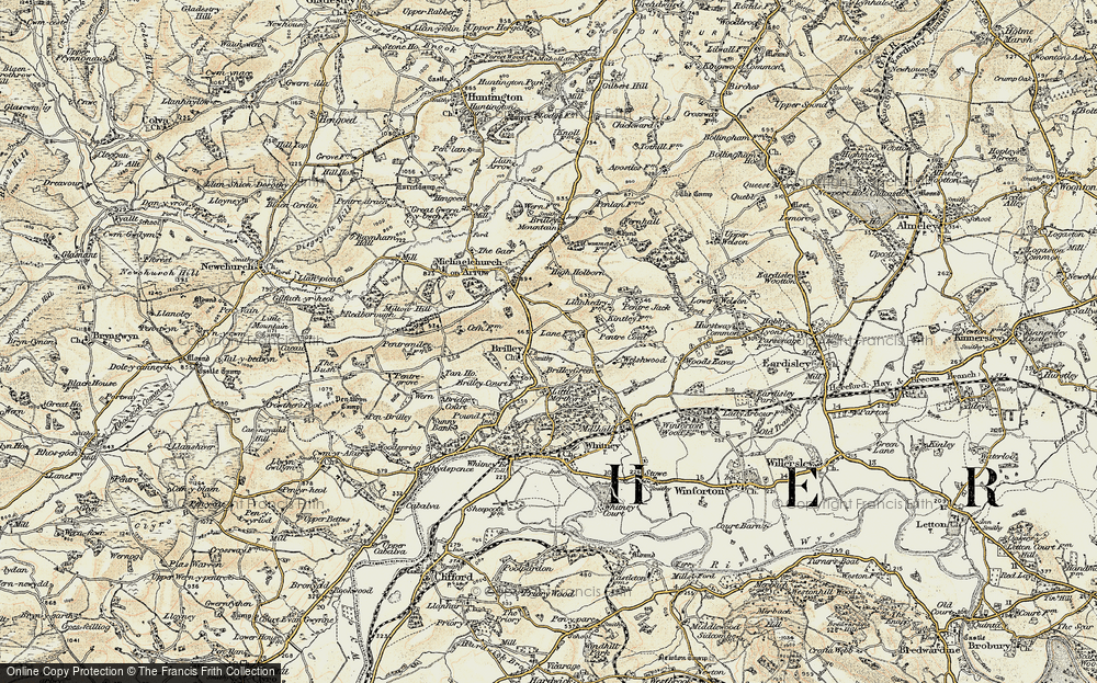 Old Map of Brilley, 1900-1902 in 1900-1902