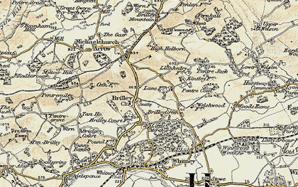 Old map of Brilley in 1900-1902
