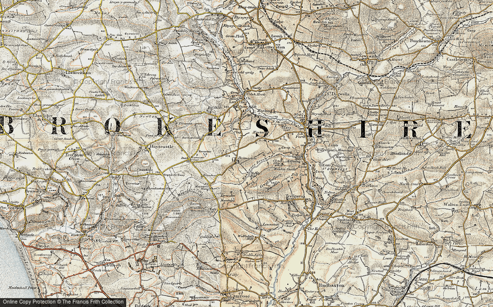 Old Map of Brimaston, 1901-1912 in 1901-1912