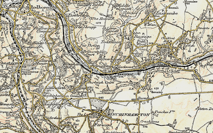 Old map of Brimscombe in 1898-1900