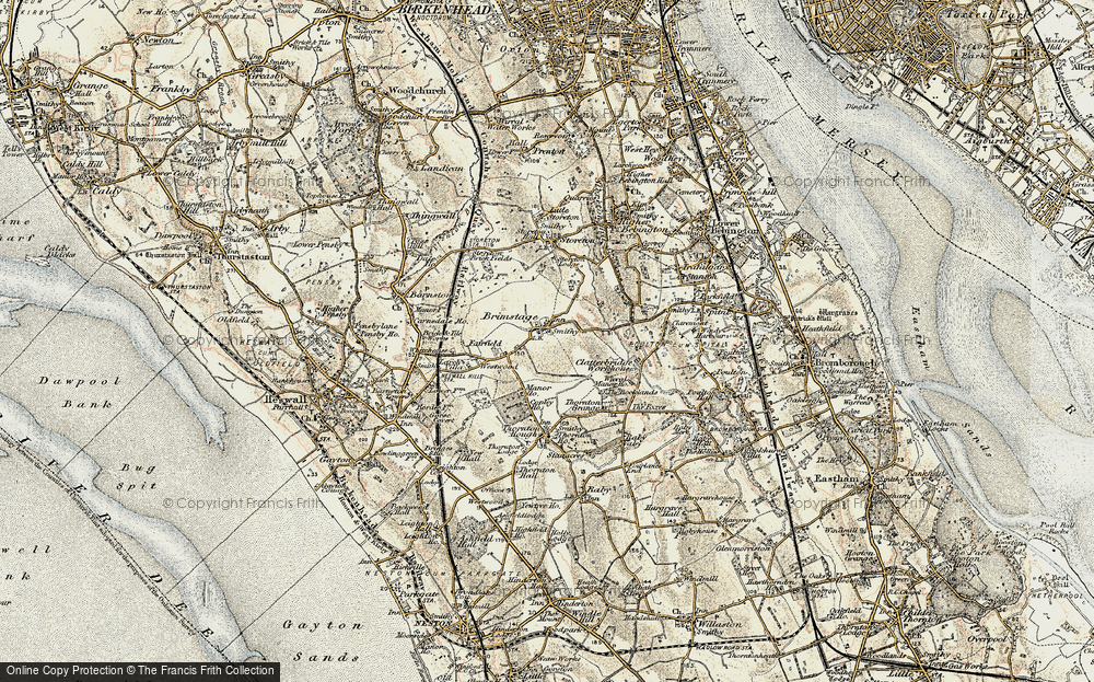 Old Map of Brimstage, 1902-1903 in 1902-1903