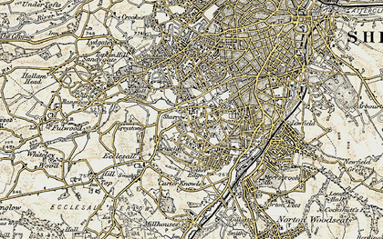 Old map of Brincliffe in 1902-1903