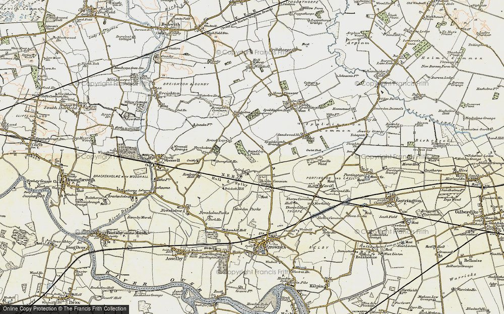Old Map of Brind, 1903 in 1903