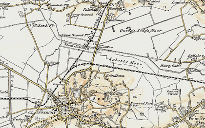 Old map of Brindham in 1899
