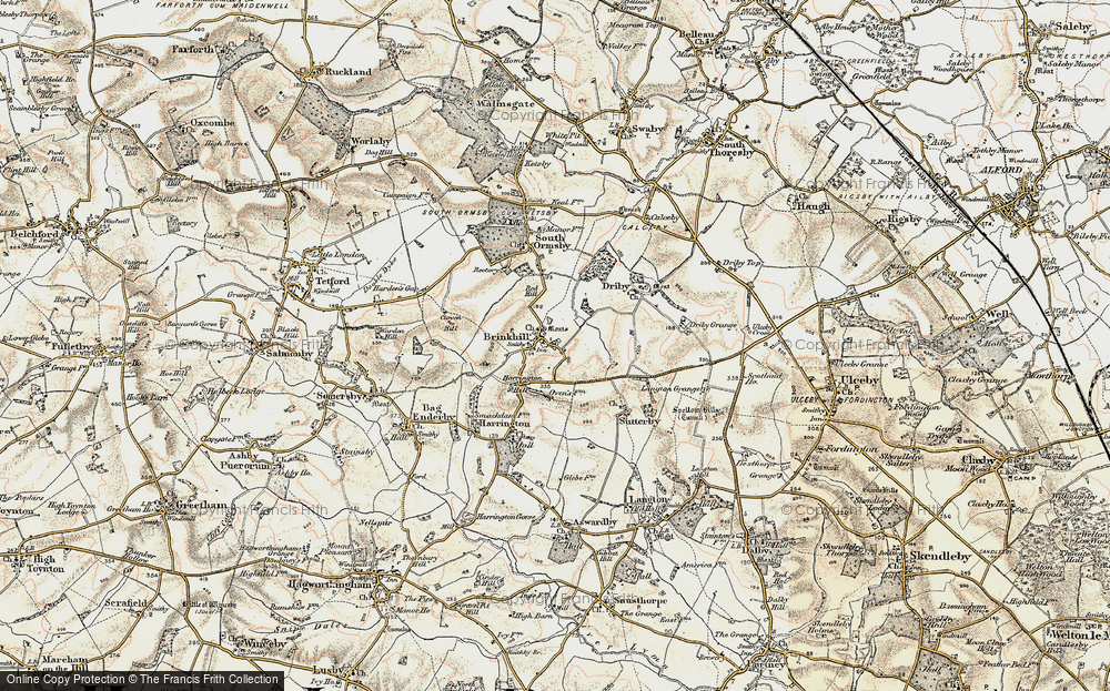 Old Map of Brinkhill, 1902-1903 in 1902-1903