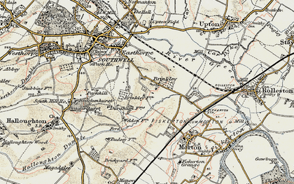 Old map of Brinkley in 1902-1903