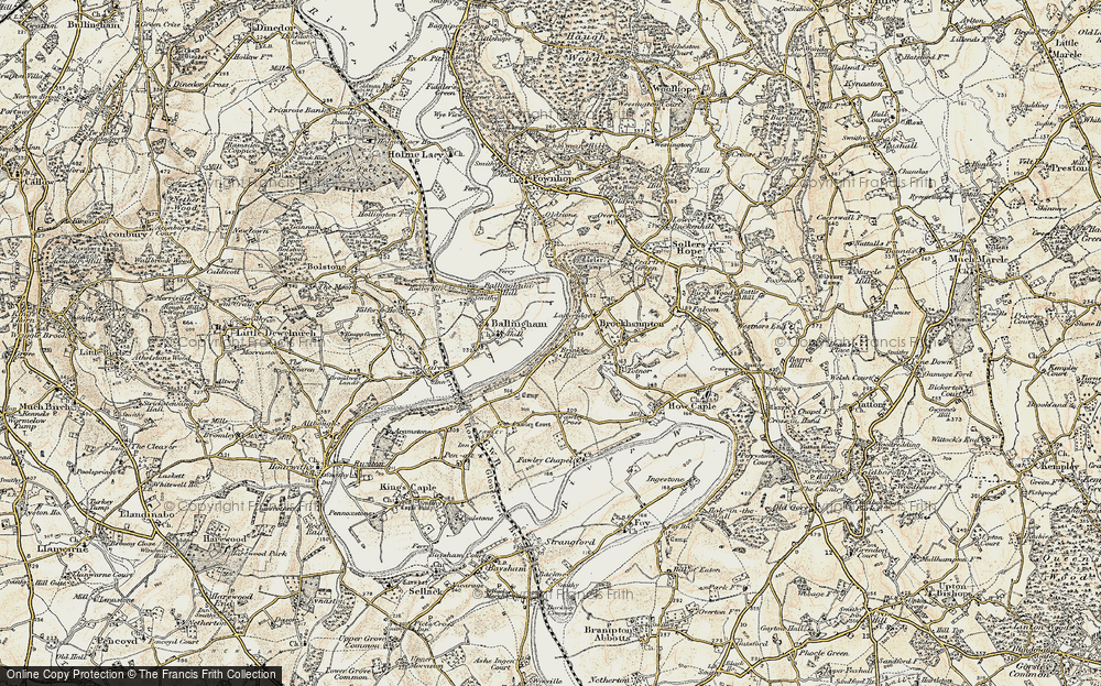 Old Map of Brinkley Hill, 1899-1900 in 1899-1900