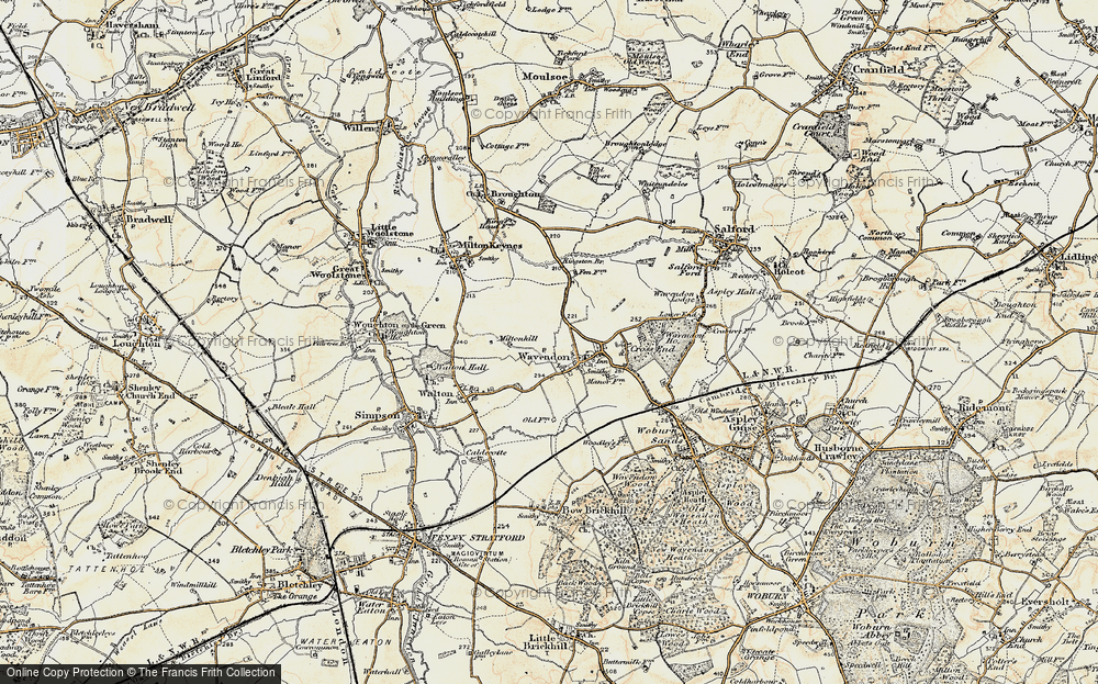 Old Map of Brinklow, 1898-1901 in 1898-1901