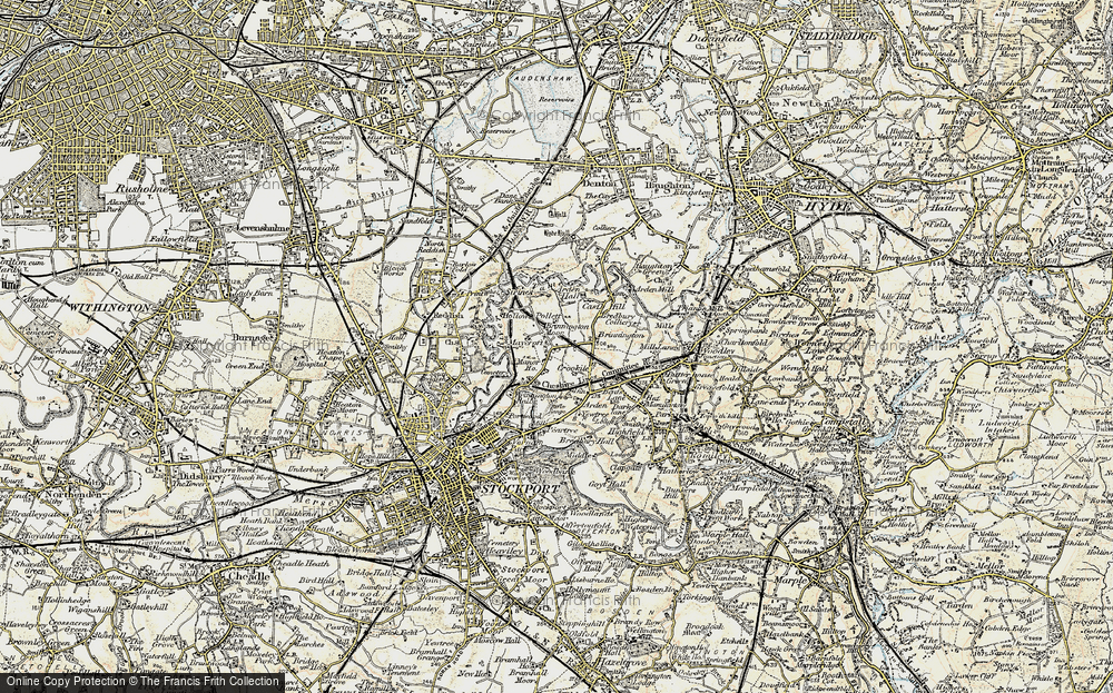 Old Map of Brinnington, 1903 in 1903