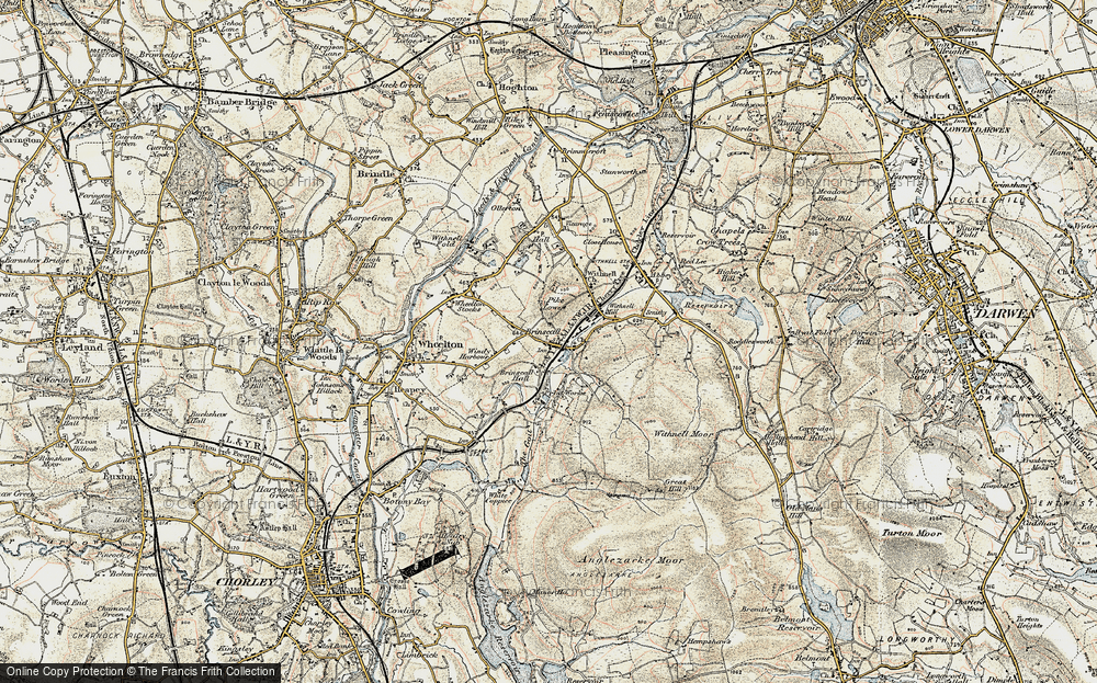 Old Map of Brinscall, 1903 in 1903