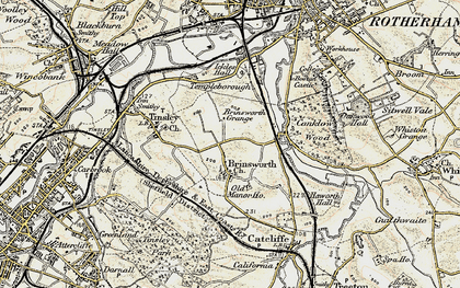 Old map of Brinsworth in 1903
