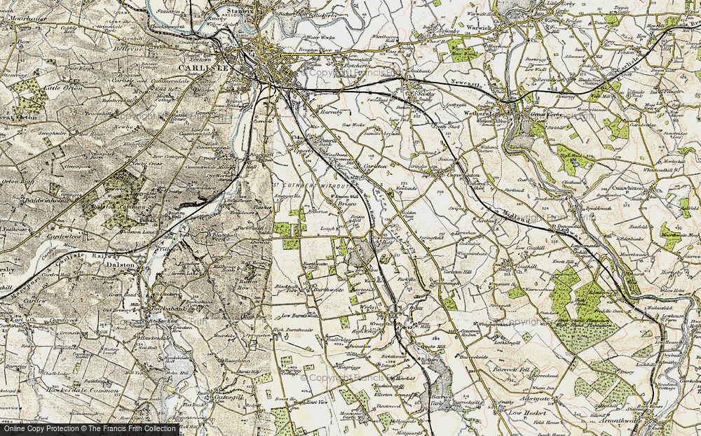 Old Map of Brisco, 1901-1904 in 1901-1904