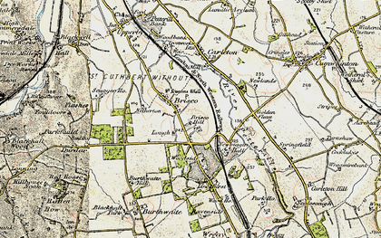 Old map of Brisco in 1901-1904
