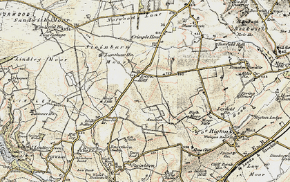 Old map of Briscoerigg in 1903-1904