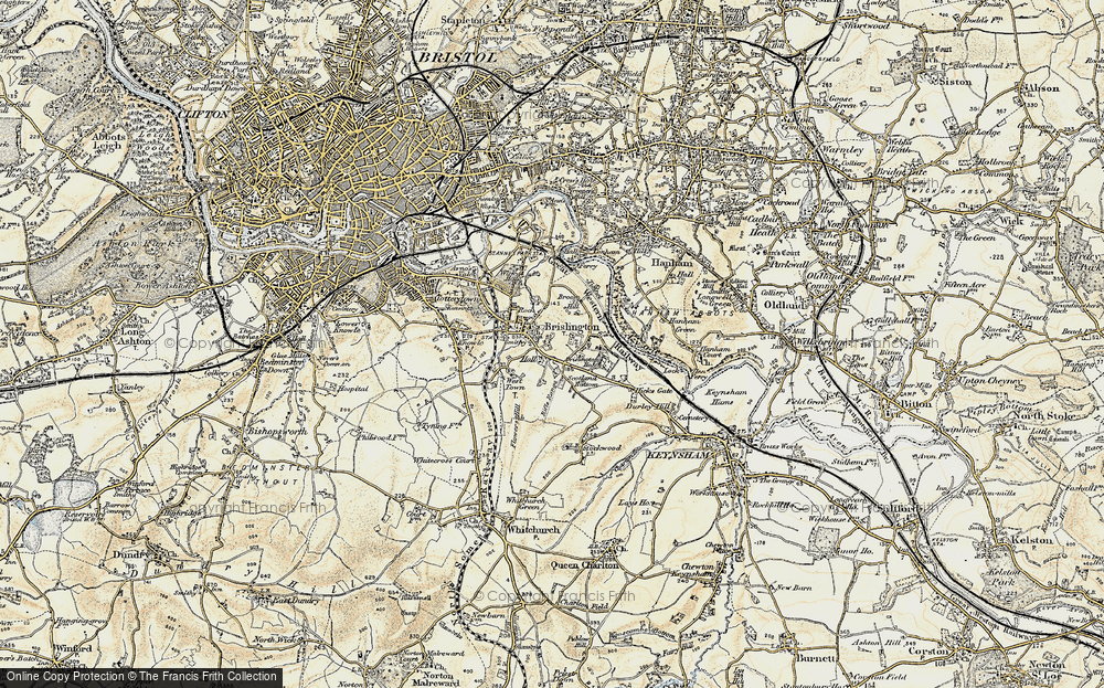 Old Map of Brislington, 1899 in 1899