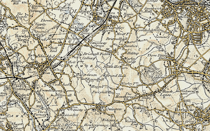 Old map of Bristnall Fields in 1902