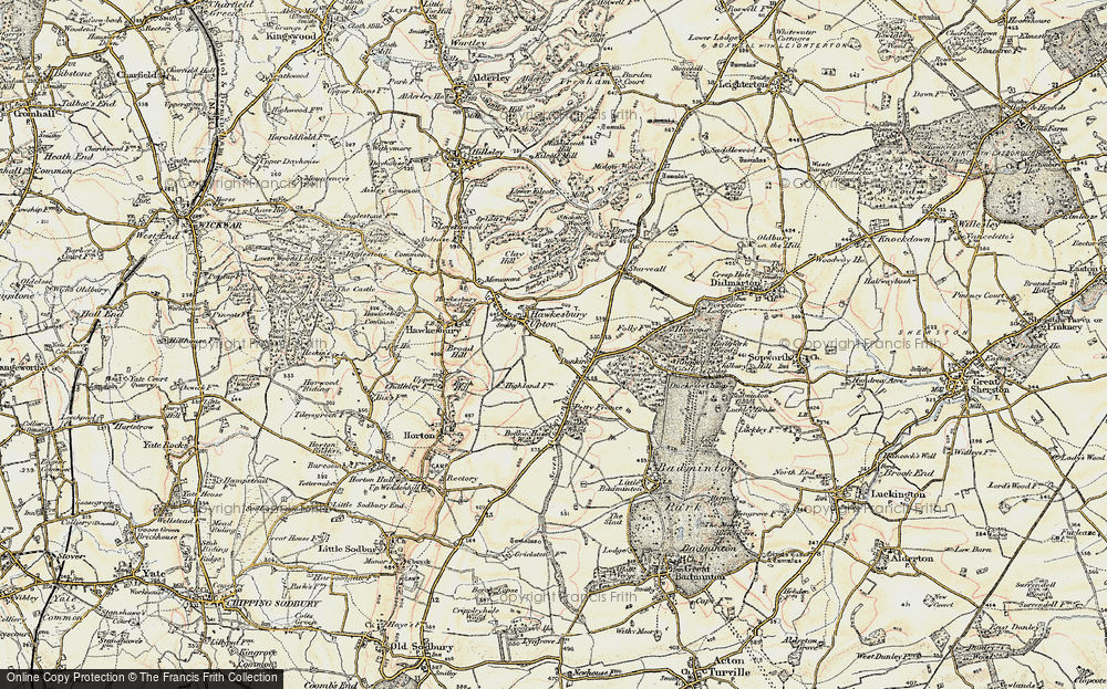 Old Map of Britain Bottom, 1898-1899 in 1898-1899