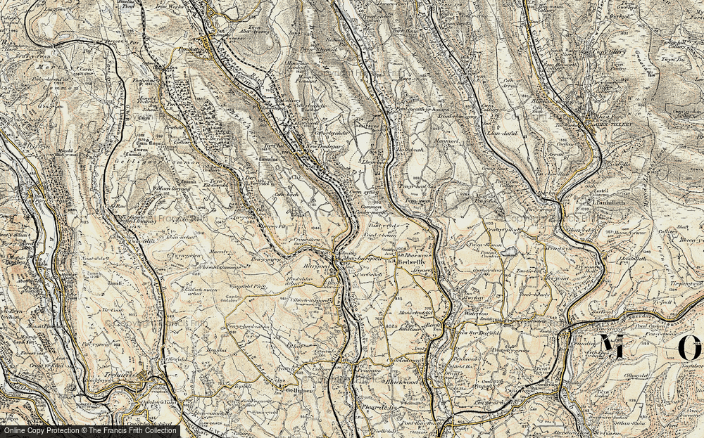 Old Map of Brithdir, 1899-1900 in 1899-1900