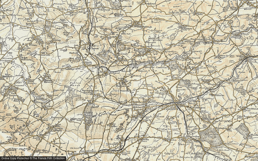 Old Map of Britten's, 1899 in 1899