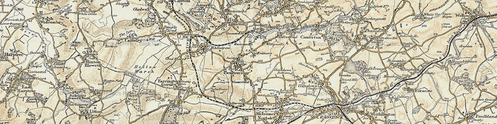 Old map of Britten's in 1899