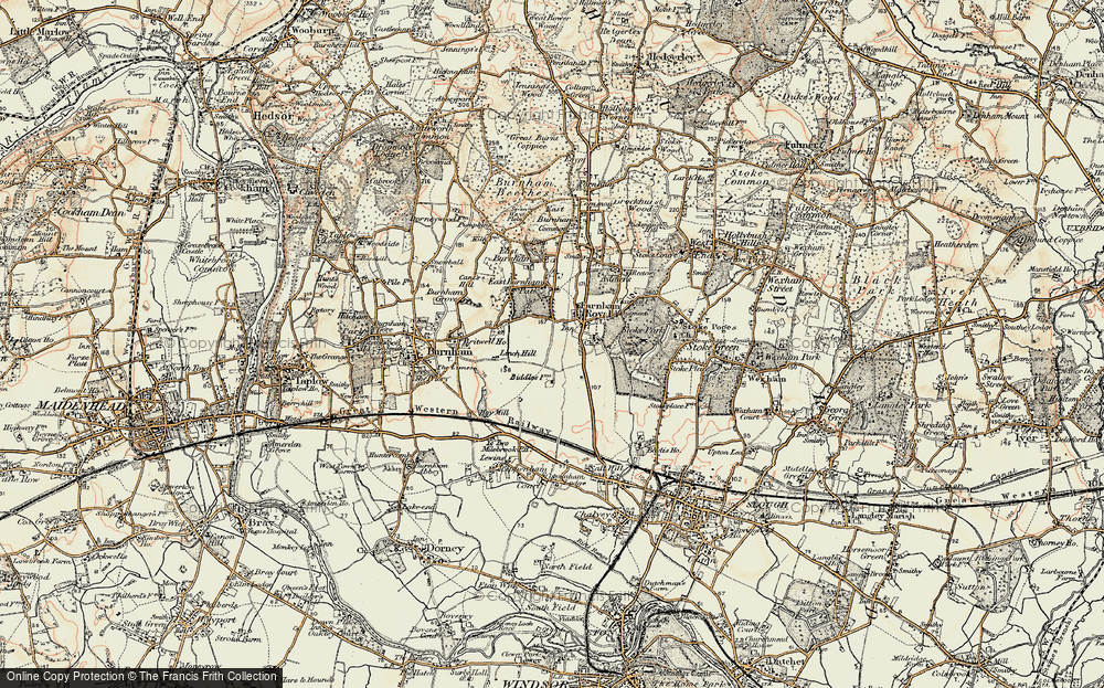 Old Map of Britwell, 1897-1909 in 1897-1909
