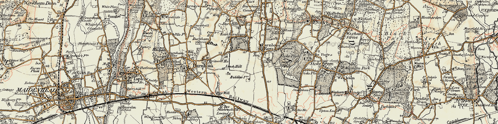 Old map of Britwell in 1897-1909