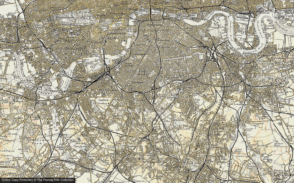 Old Map of Brixton, 1897-1902 in 1897-1902