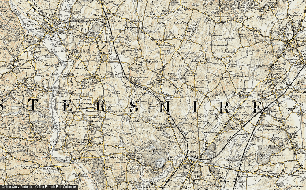 Old Map of Broad Common, 1901-1902 in 1901-1902