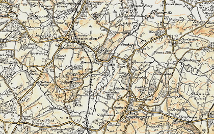 Old map of Broad Ford in 1897-1898