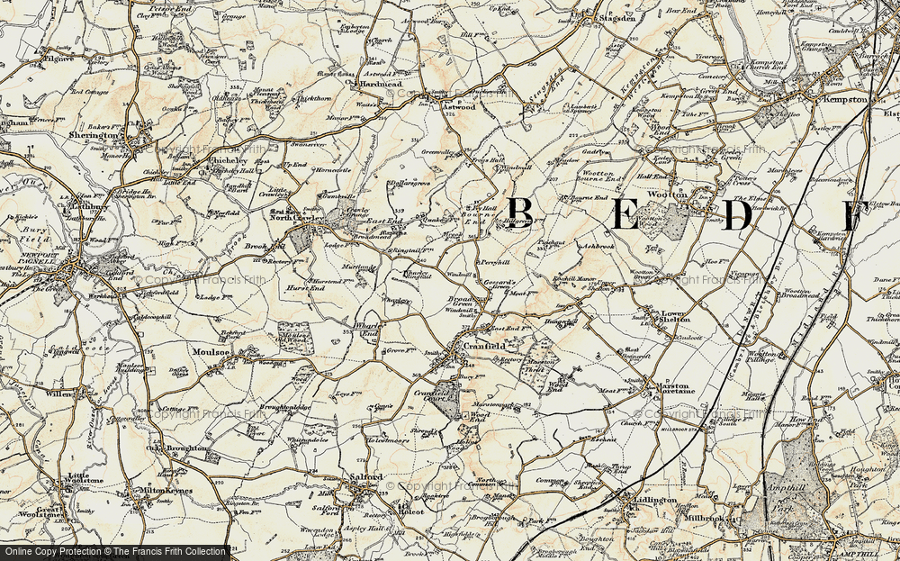 Old Map of Broad Green, 1898-1901 in 1898-1901