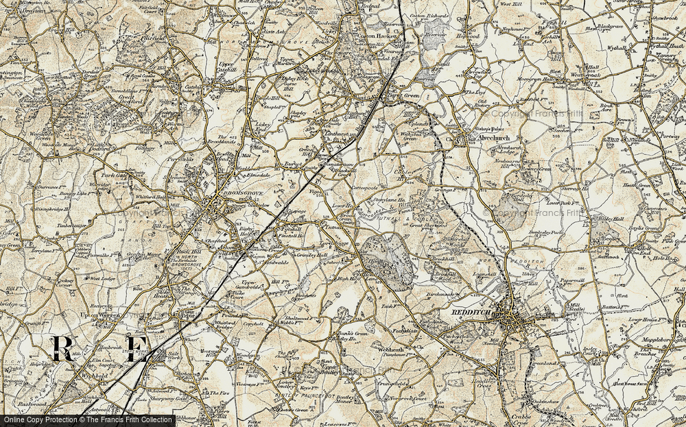 Old Map of Broad Green, 1901-1902 in 1901-1902