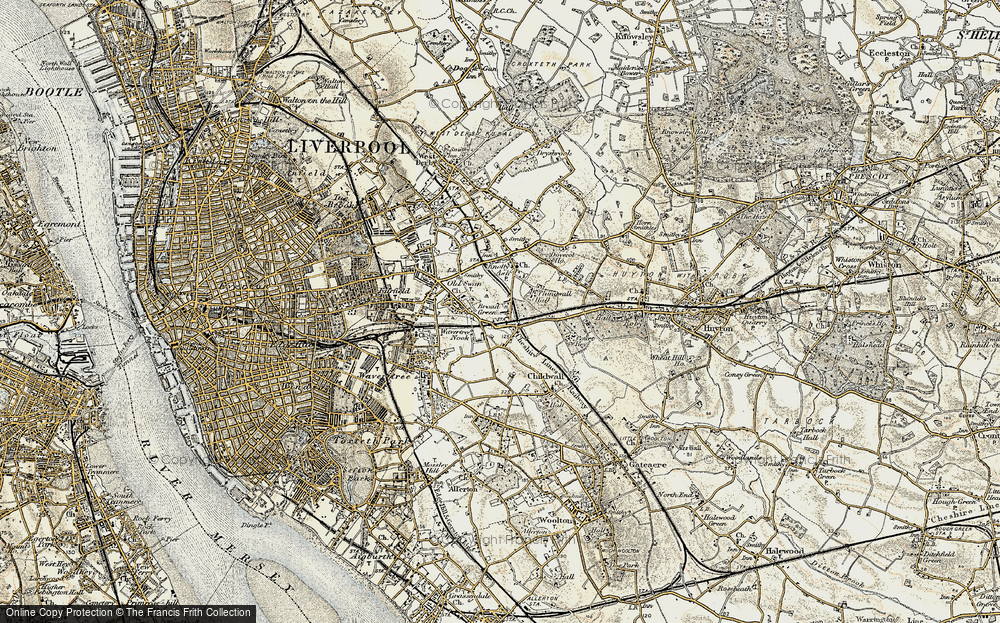 Old Map of Broad Green, 1902-1903 in 1902-1903