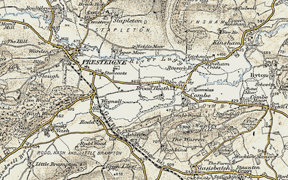 Old map of Broad Heath in 1900-1903