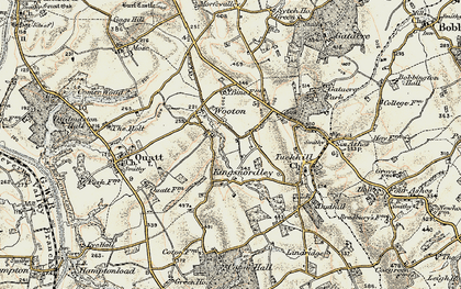 Old map of Broad Lanes in 1902