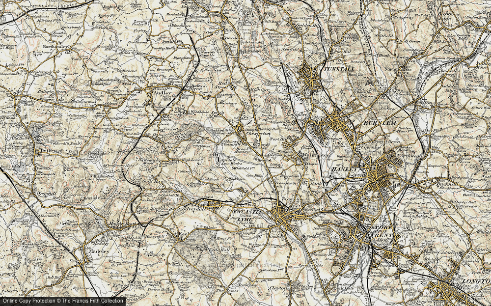 Old Map of Broad Meadow, 1902 in 1902
