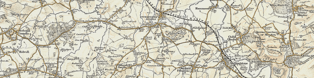 Old map of Broad Oak in 1897-1909