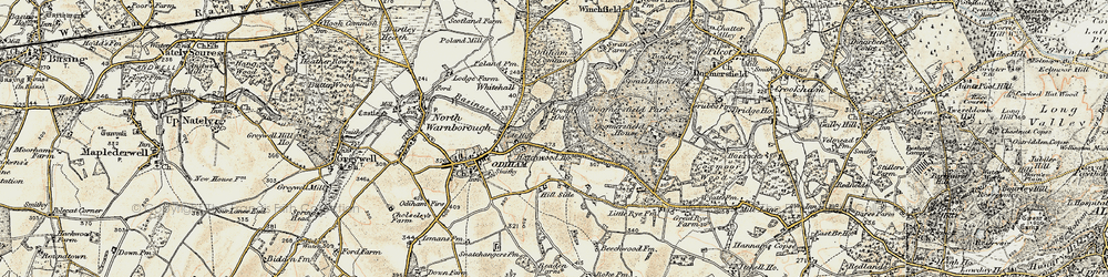 Old map of Broad Oak in 1898-1909