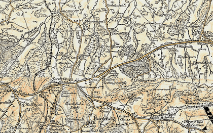 Old map of Barklye in 1898
