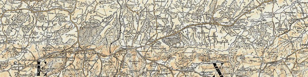 Old map of Barklye in 1898