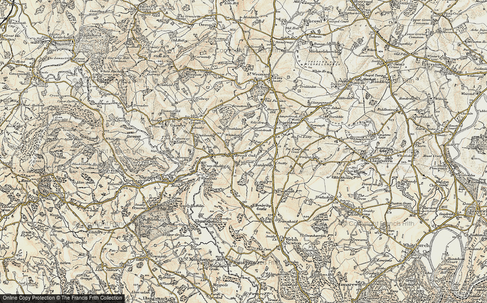 Old Map of Broad Oak, 1899-1900 in 1899-1900